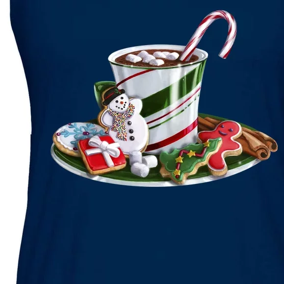 Christmas Hot Chocolate Ladies Essential Flowy Tank