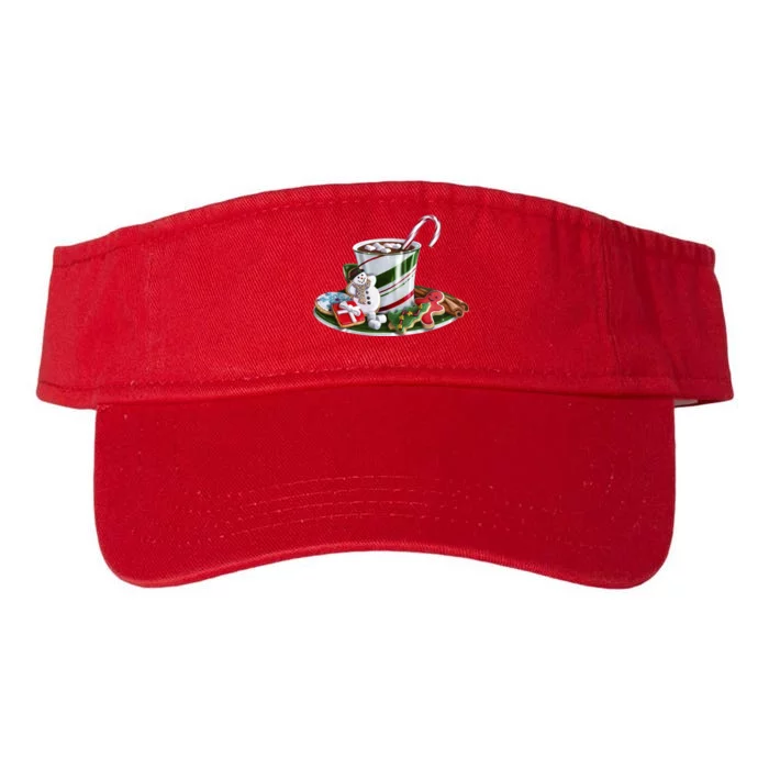 Christmas Hot Chocolate Valucap Bio-Washed Visor