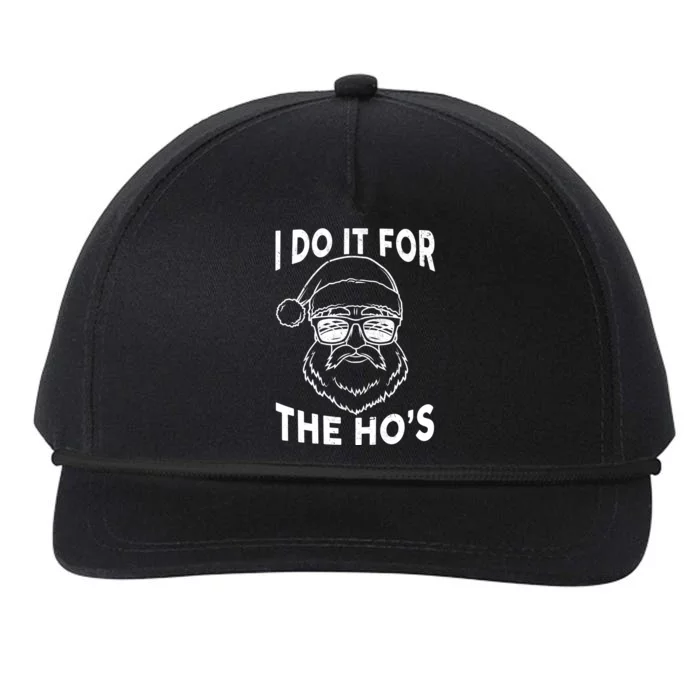 Christmas I Do it for the Ho's X-Mas Snapback Five-Panel Rope Hat