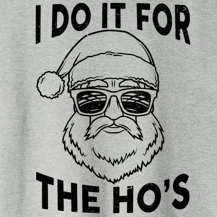 Christmas I Do it for the Ho's X-Mas Women's Crop Top Tee