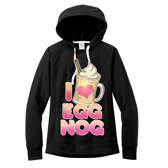 Christmas I Love Eggnog Women's Fleece Hoodie