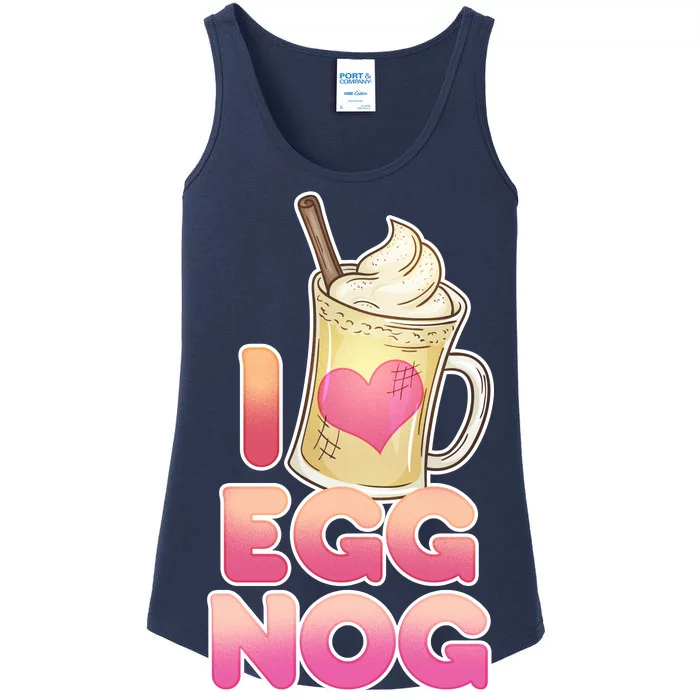 Christmas I Love Eggnog Ladies Essential Tank