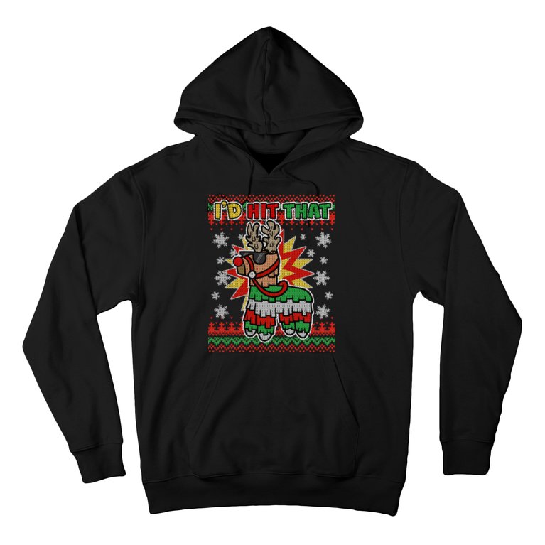 Christmas I'd Hit That Llama Pinata Ugly Sweater Hoodie