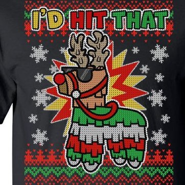 Christmas I'd Hit That Llama Pinata Ugly Sweater Tall T-Shirt