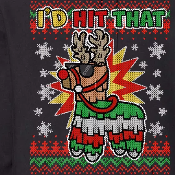 Christmas I'd Hit That Llama Pinata Ugly Sweater Premium Hoodie