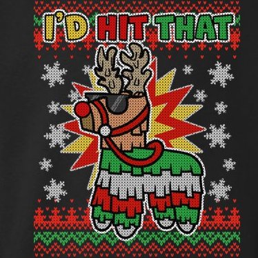 Christmas I'd Hit That Llama Pinata Ugly Sweater Toddler Hoodie