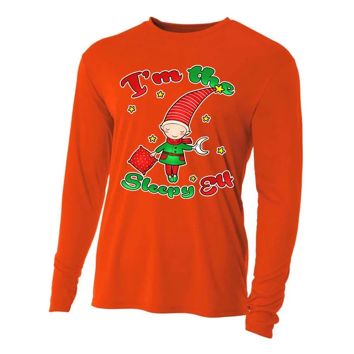 Christmas I'm The Sleepy Elf Cooling Performance Long Sleeve Crew