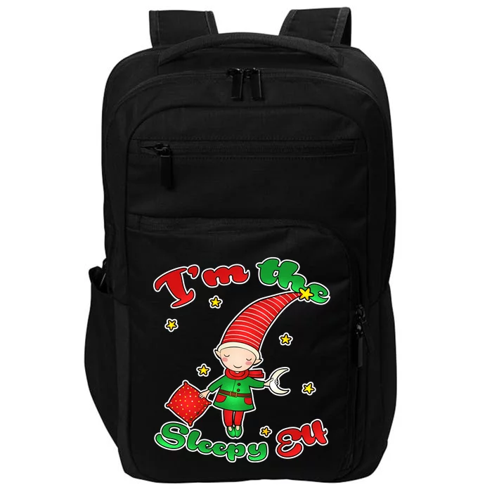 Christmas I'm The Sleepy Elf Impact Tech Backpack