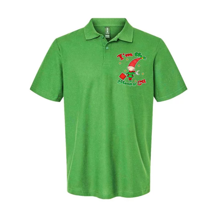 Christmas I'm The Sleepy Elf Softstyle Adult Sport Polo