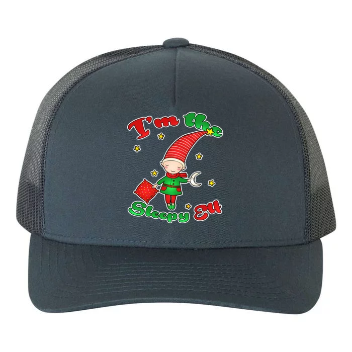 Christmas I'm The Sleepy Elf Yupoong Adult 5-Panel Trucker Hat