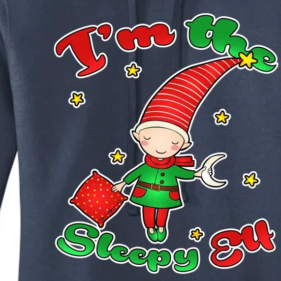 Christmas I'm The Sleepy Elf Women's Pullover Hoodie