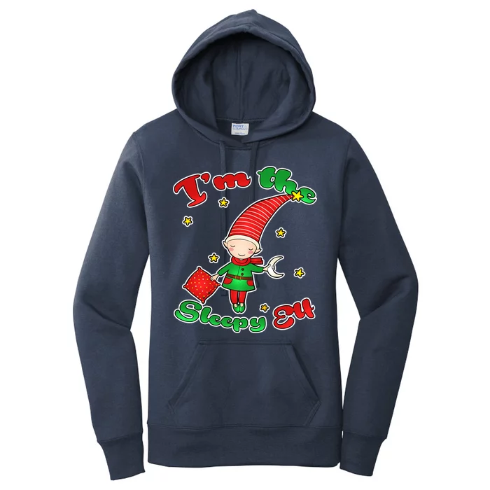 Christmas I'm The Sleepy Elf Women's Pullover Hoodie