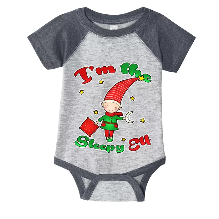 Christmas I'm The Sleepy Elf Infant Baby Jersey Bodysuit