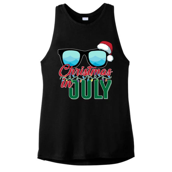 Christmas In July Ladies Tri-Blend Wicking Tank