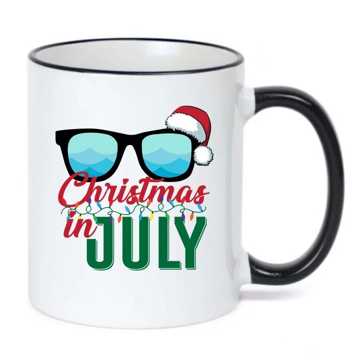 Christmas In July Black Color Changing Mug