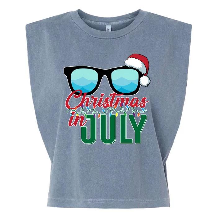 Christmas In July Garment-Dyed Women's Muscle Tee