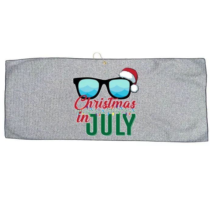 Christmas In July Large Microfiber Waffle Golf Towel