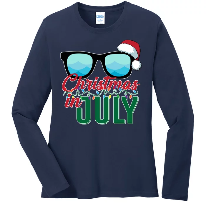 Christmas In July Ladies Long Sleeve Shirt