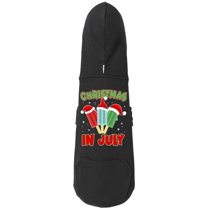 Christmas In July Festive Popsicles Doggie 3-End Fleece Hoodie