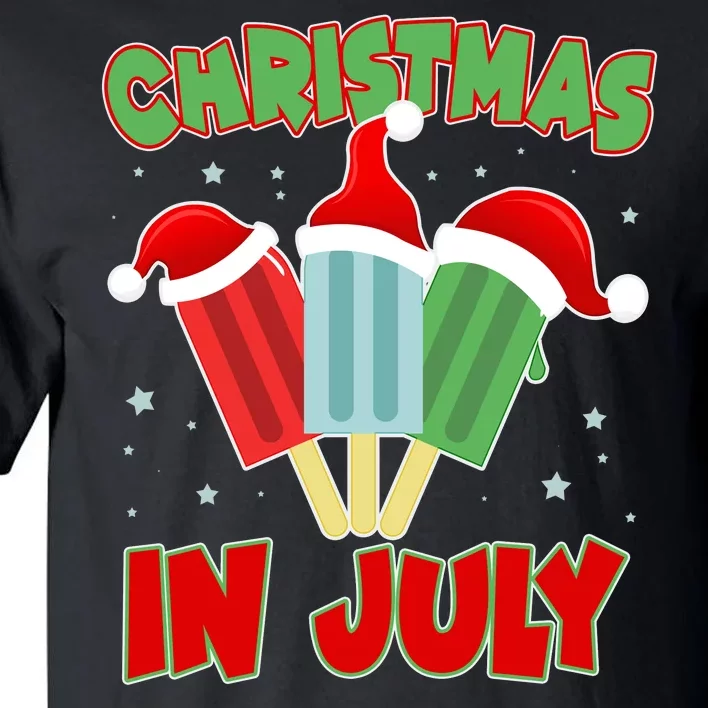 Christmas In July Festive Popsicles Tall T-Shirt