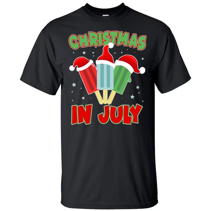 Christmas In July Festive Popsicles Tall T-Shirt