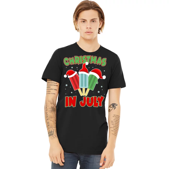 Christmas In July Festive Popsicles Premium T-Shirt