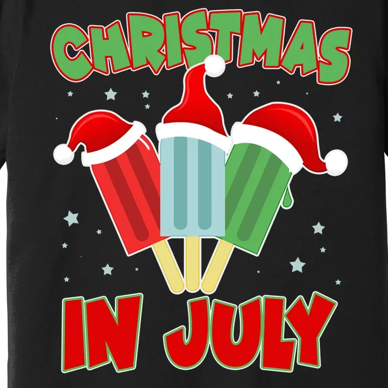 Christmas In July Festive Popsicles Premium T-Shirt