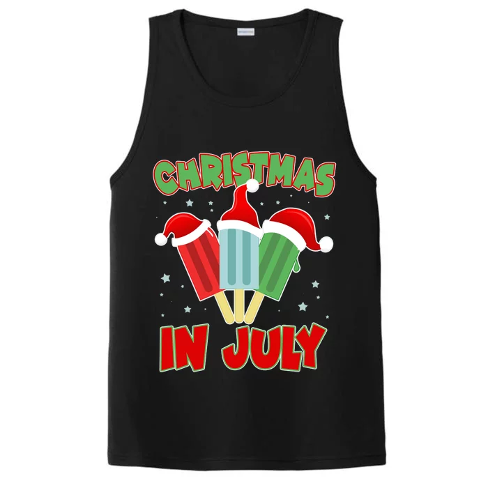 Christmas In July Festive Popsicles Performance Tank