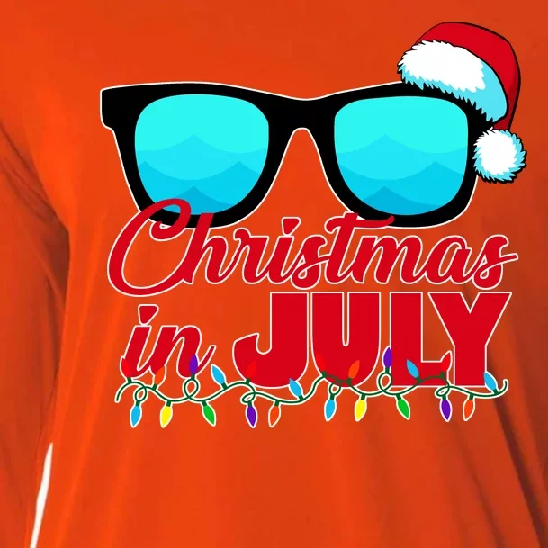 Christmas in July Santa Shades Cooling Performance Long Sleeve Crew