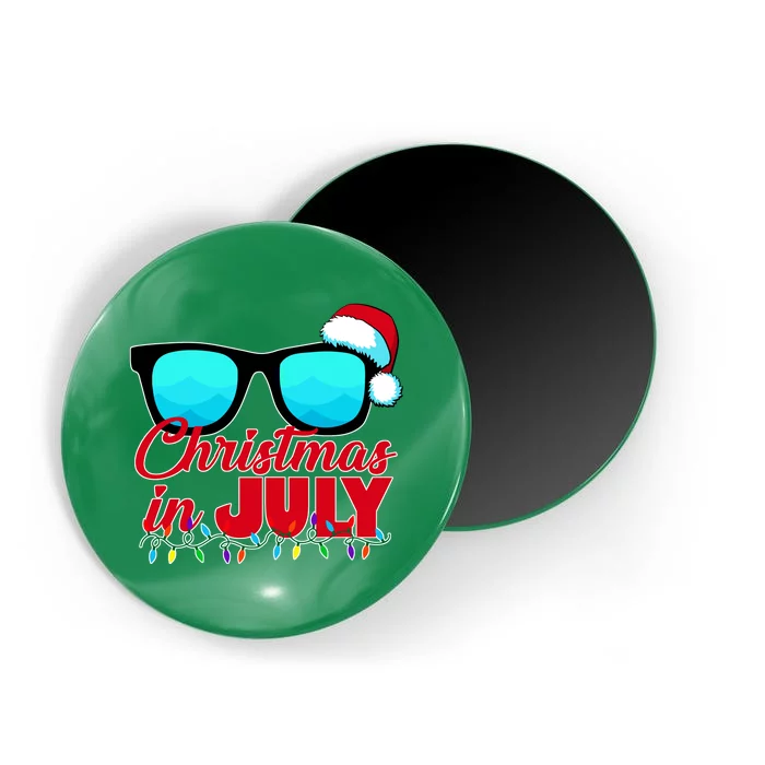 Christmas in July Santa Shades Magnet