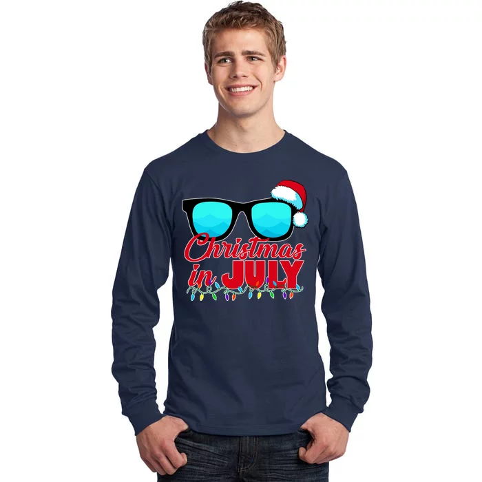 Christmas in July Santa Shades Tall Long Sleeve T-Shirt