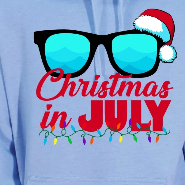 Christmas in July Santa Shades Unisex Surf Hoodie