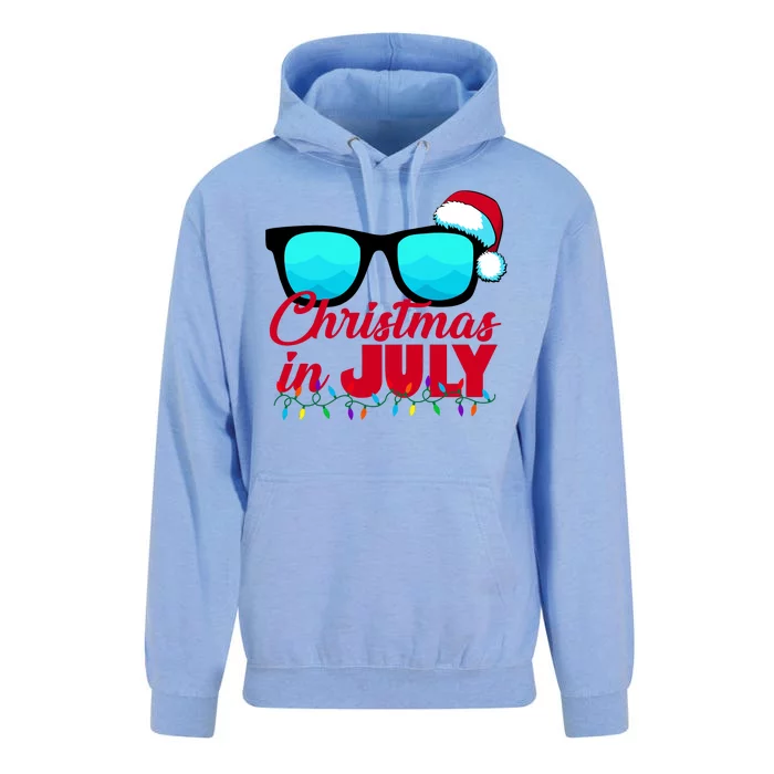 Christmas in July Santa Shades Unisex Surf Hoodie