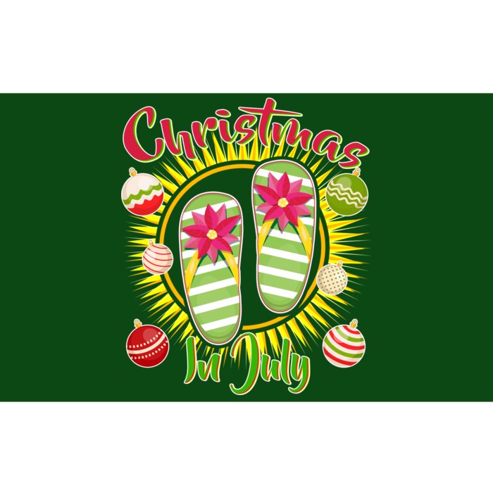 Christmas In July Summer Flip Flops Bumper Sticker