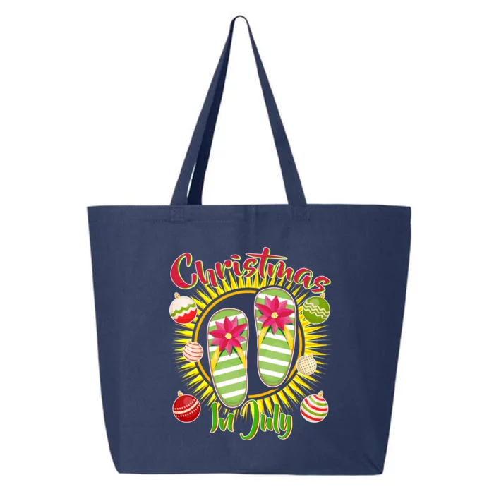 Christmas In July Summer Flip Flops 25L Jumbo Tote