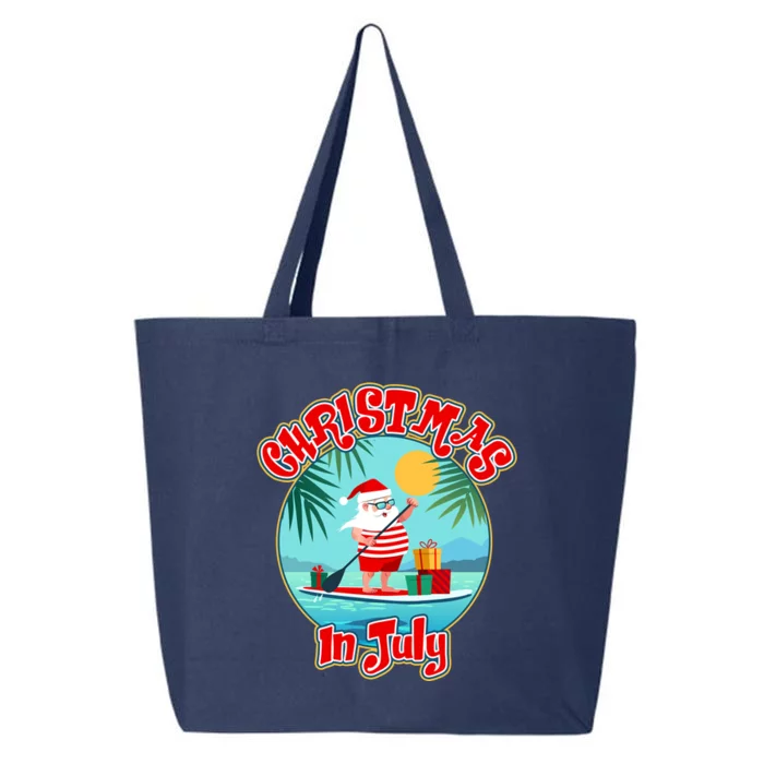 Christmas In July Surfer Santa Claus 25L Jumbo Tote