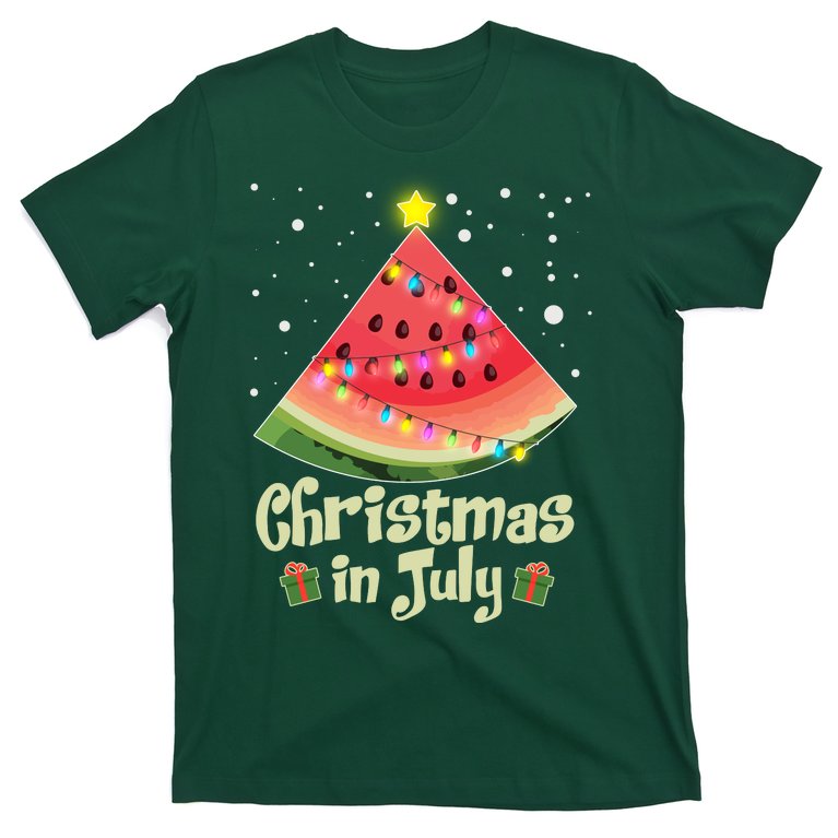 Christmas In July Watermellon Tree T-Shirt