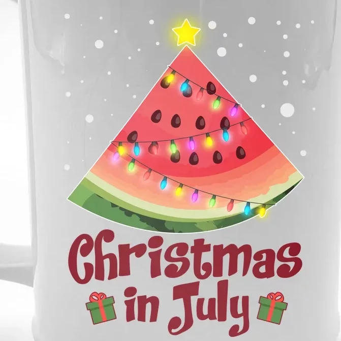 Christmas In July Watermellon Tree Front & Back Beer Stein