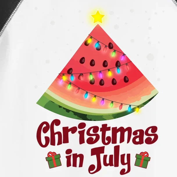 Christmas In July Watermellon Tree Toddler Fine Jersey T-Shirt