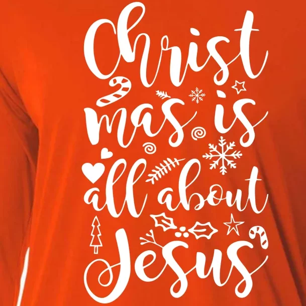 Christmas Is All About Jesus Cooling Performance Long Sleeve Crew