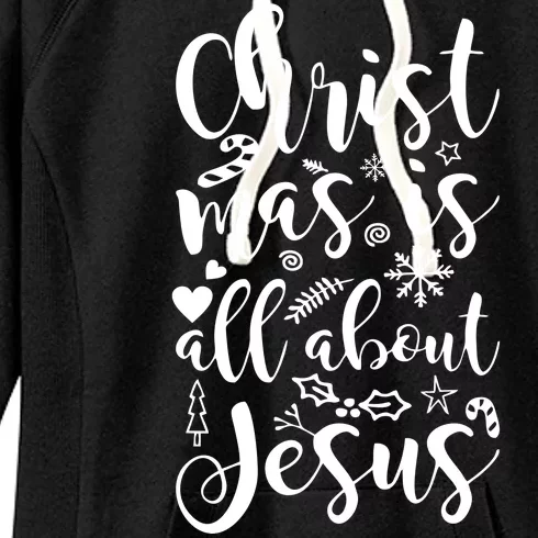 Christmas Is All About Jesus Women's Fleece Hoodie