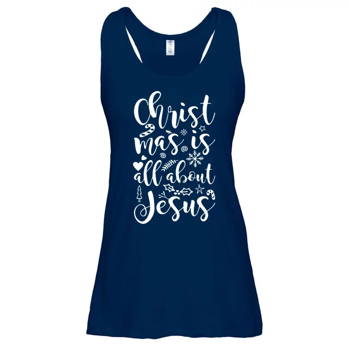 Christmas Is All About Jesus Ladies Essential Flowy Tank