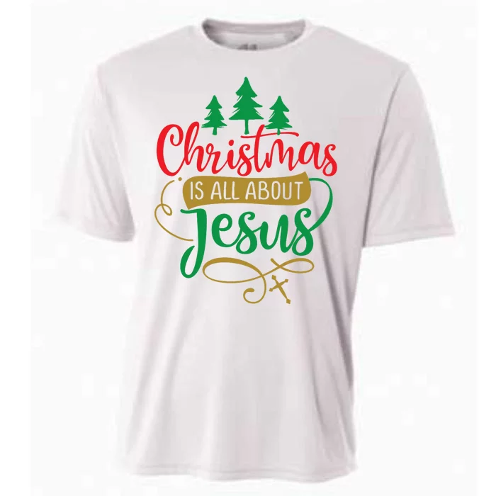 Christmas Is All About Jesus Birthday Christian Cooling Performance Crew T-Shirt