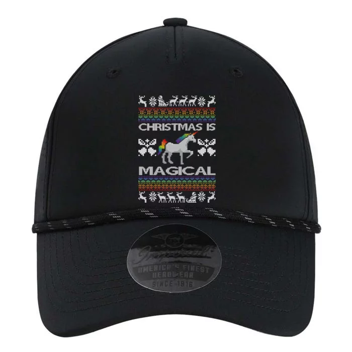 Christmas is Magical Unicorn Ugly Performance The Dyno Cap