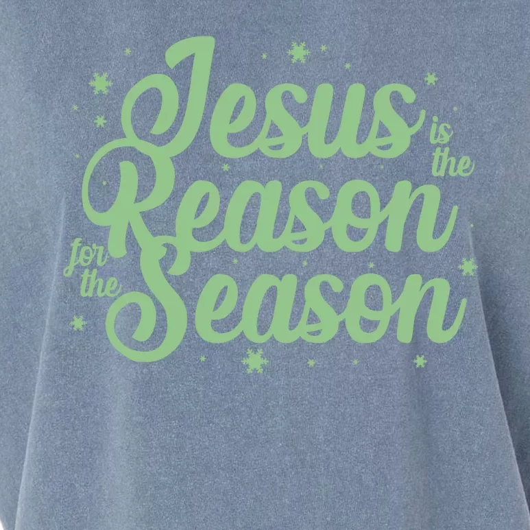 Christmas Jesus Is The Reason For The Season Garment-Dyed Women's Muscle Tee