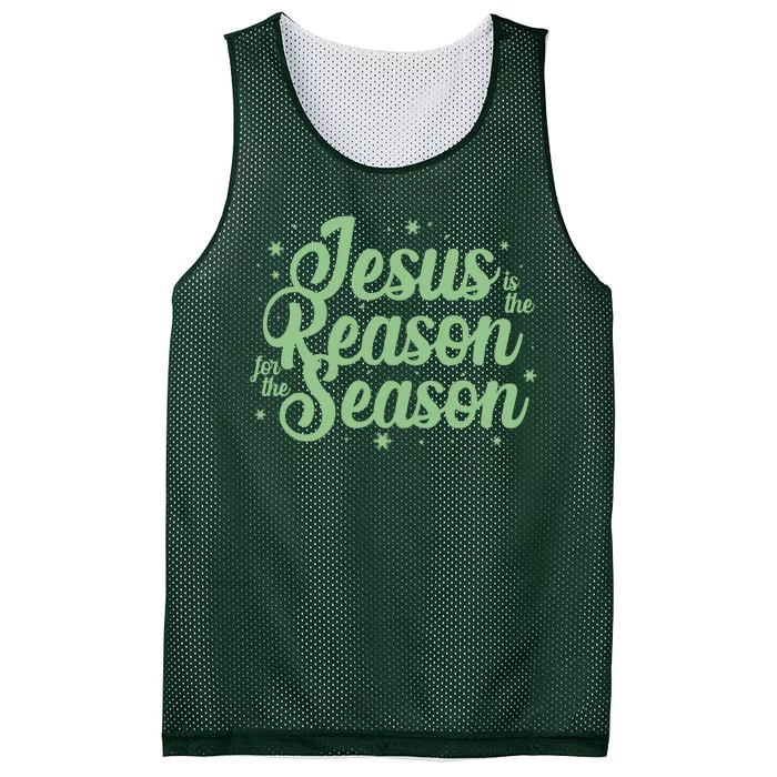 Christmas Jesus Is The Reason For The Season Mesh Reversible Basketball Jersey Tank