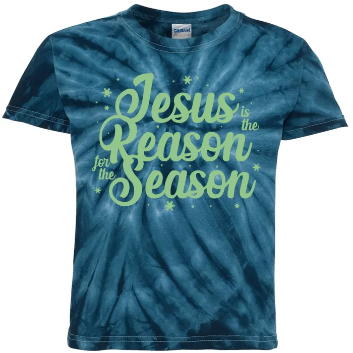 Christmas Jesus Is The Reason For The Season Kids Tie-Dye T-Shirt