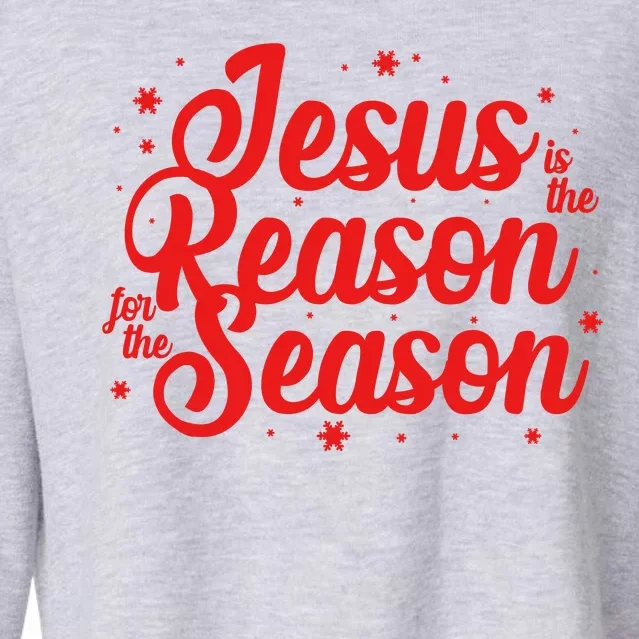 Christmas Jesus Is The Reason For The Season Cropped Pullover Crew