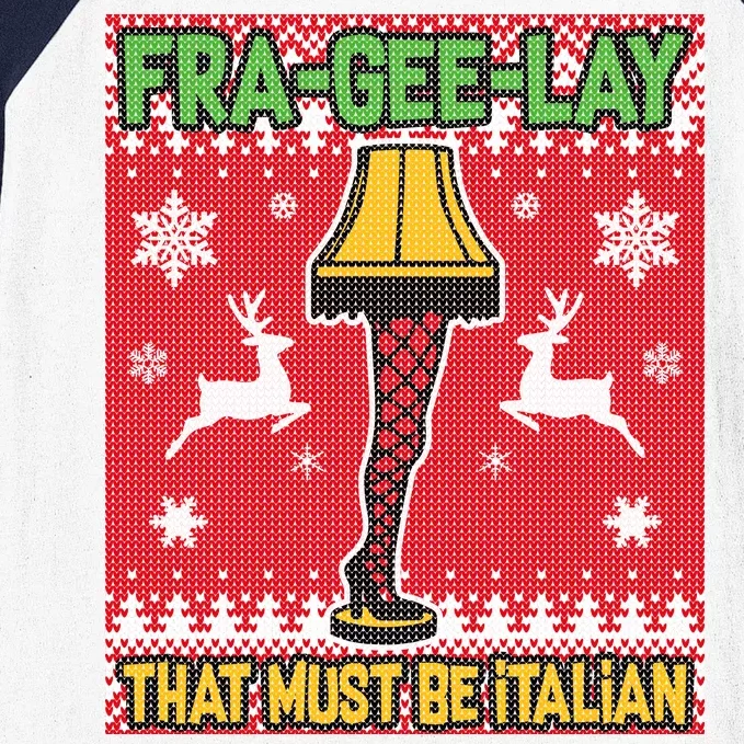 Christmas Lamp Fra Gee Lay Ugly Baseball Sleeve Shirt