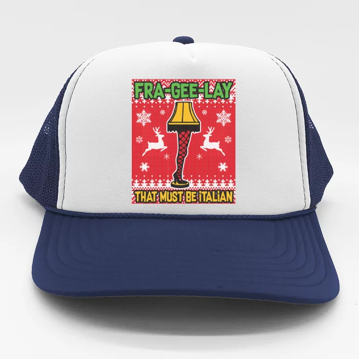 Christmas Lamp Fra Gee Lay Ugly Trucker Hat